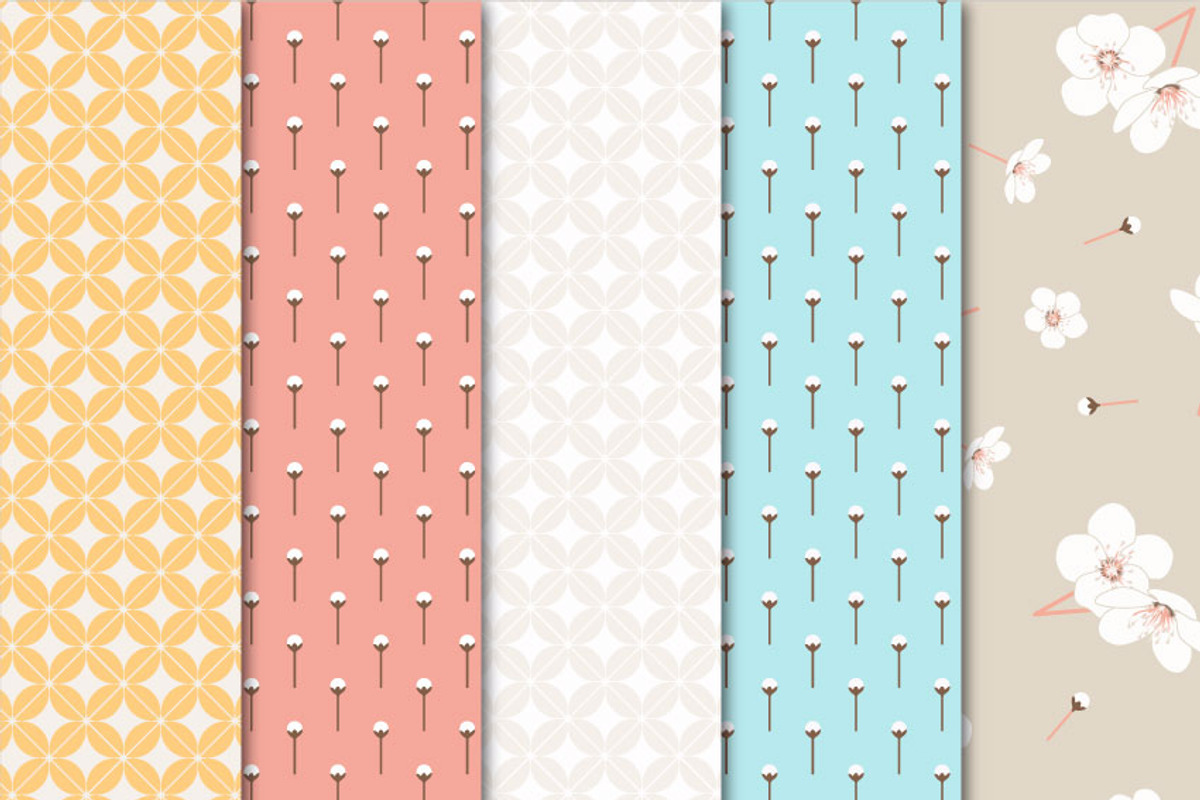 Digital Paper Blossom preview 3