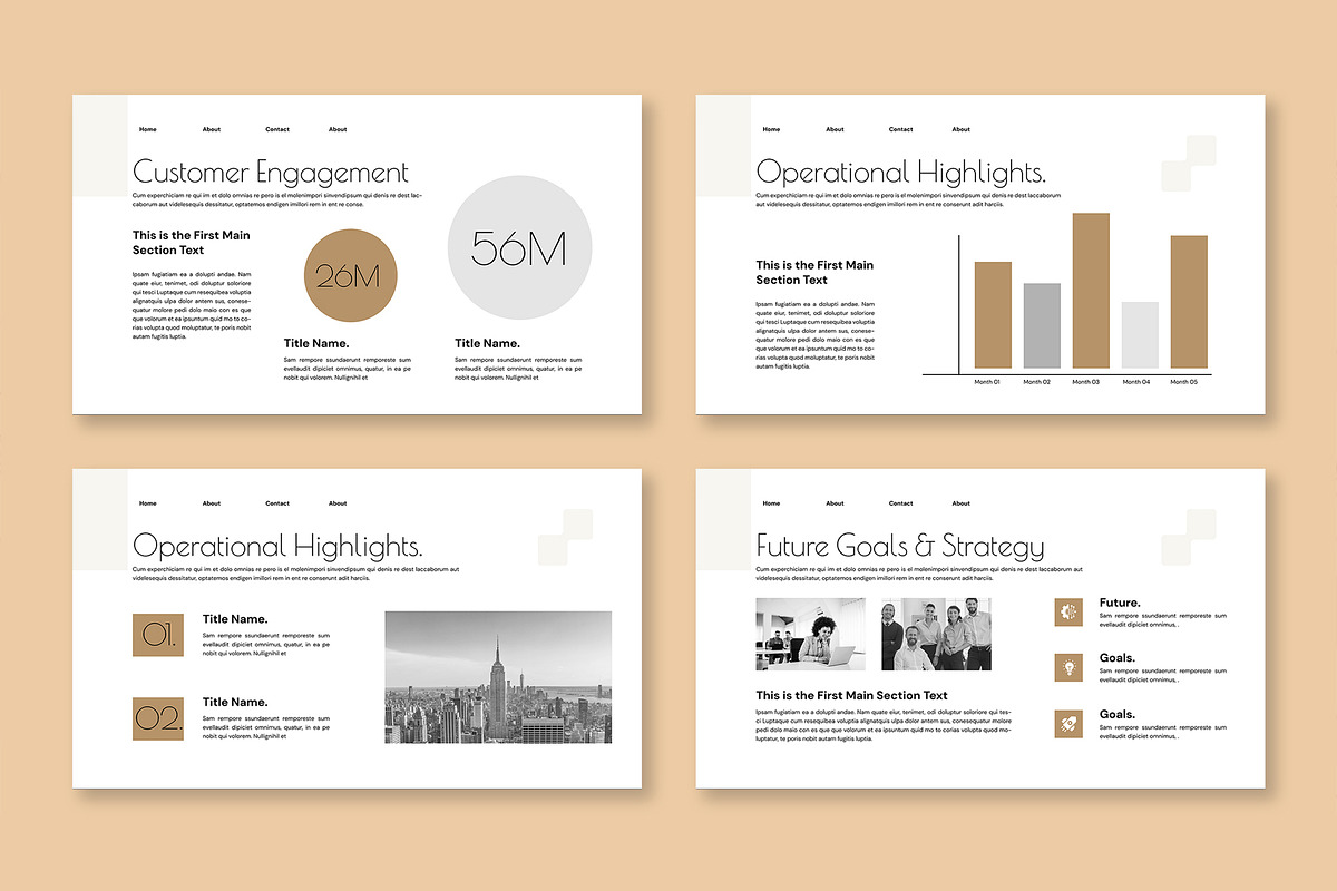 Minimal Annual Report Presentation, a Presentation Template by Mighty-Slide (Photo 5 of 6)
