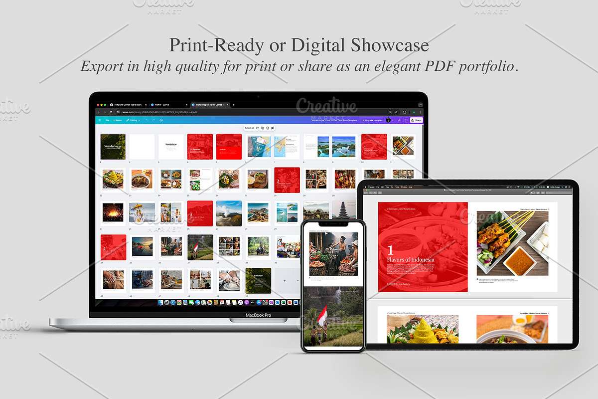 Coffee Table Book Template in Canva preview 6