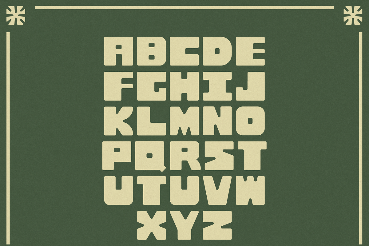 Blockhead Typeface, a Font by EllisDesignCo. (Photo 2 of 3)