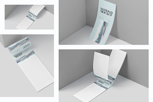 Long Notepad Mockups