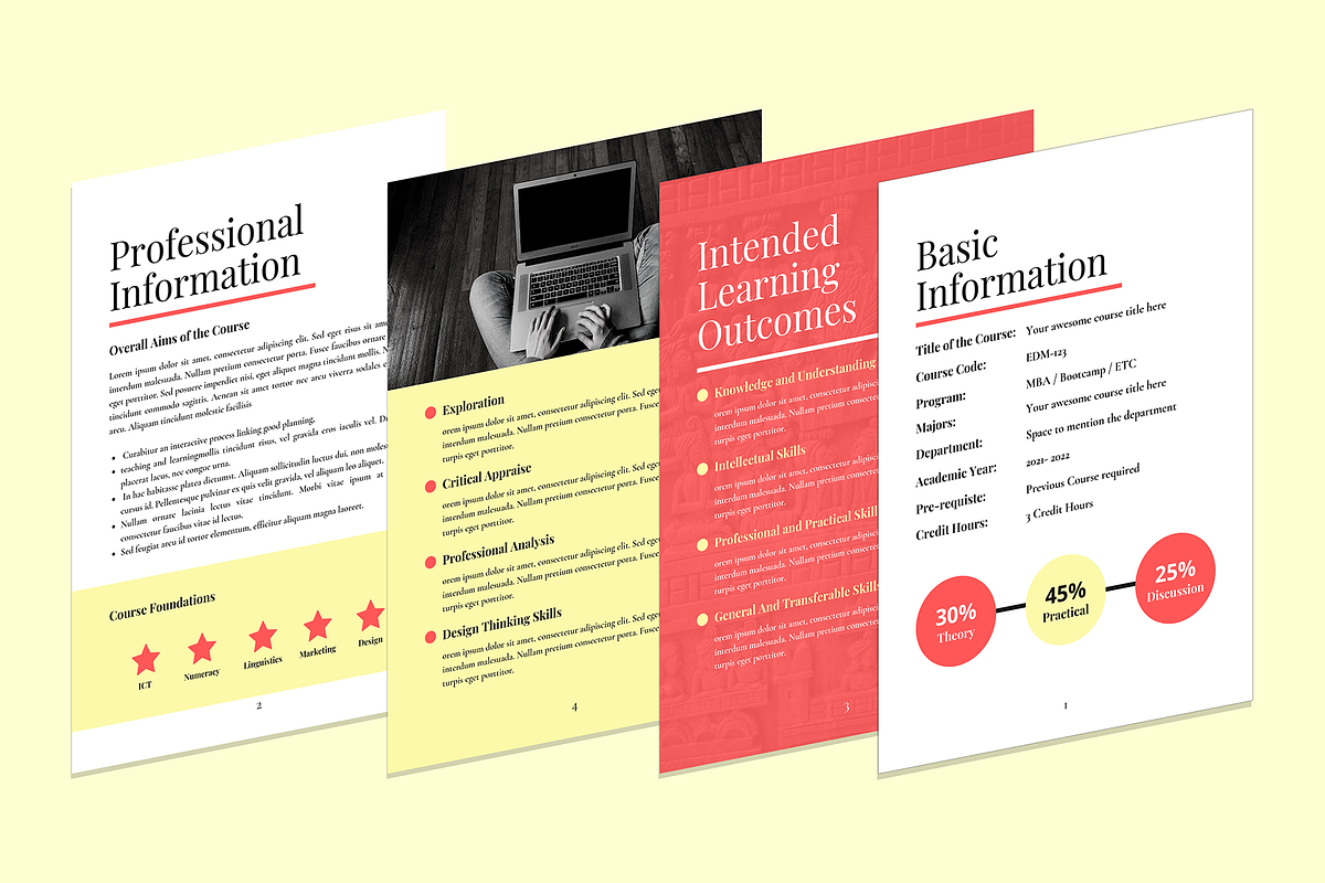 Canva Ecourse Plan Template, a Templates & Theme by ZohairKhanLtd (Photo 3 of 6)