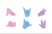 Hand Gesture Illustration Set, a Person Illustration by studiogstock (Thumbnail 2 of 4)