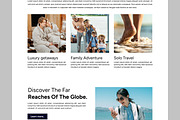 Travel Agency Landing Page, an UI Kit Template by CreativeShaper (Thumbnail 3 of 5)
