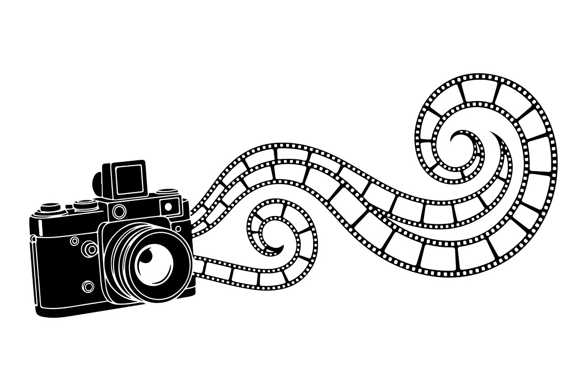 Vintage Camera Film Silhouette, an Object Illustration by yasushie (Photo 9 of 31)