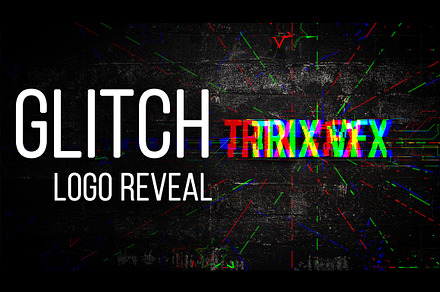 Glitch Logo Reveal