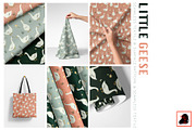 Little Geese Seamless Patterns, a Pattern Graphic by Alona Savchuk (Thumbnail 1 of 7)