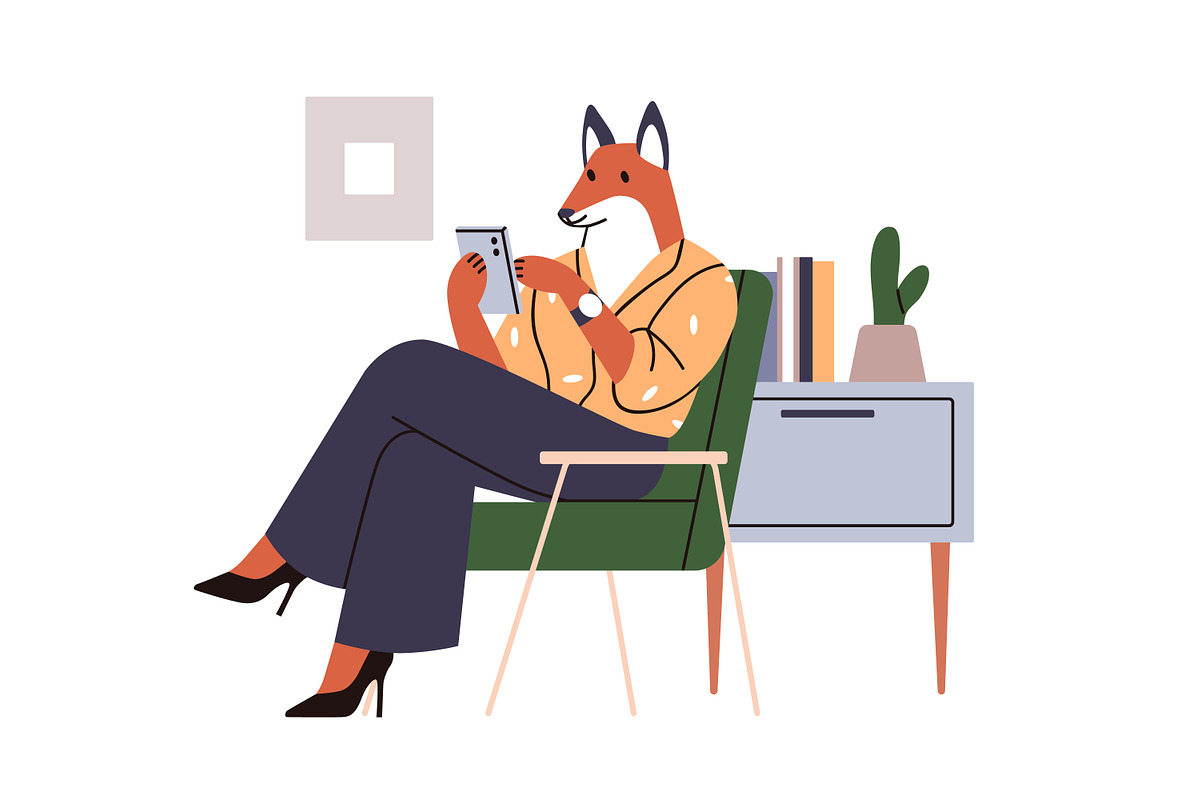 Funny anthropomorphic animals set, an Animal Illustration by Good Studio (Photo 4 of 8)