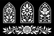 Elegant Floral Border Panels, an Object Graphic by abu67222 (Thumbnail 9 of 13)