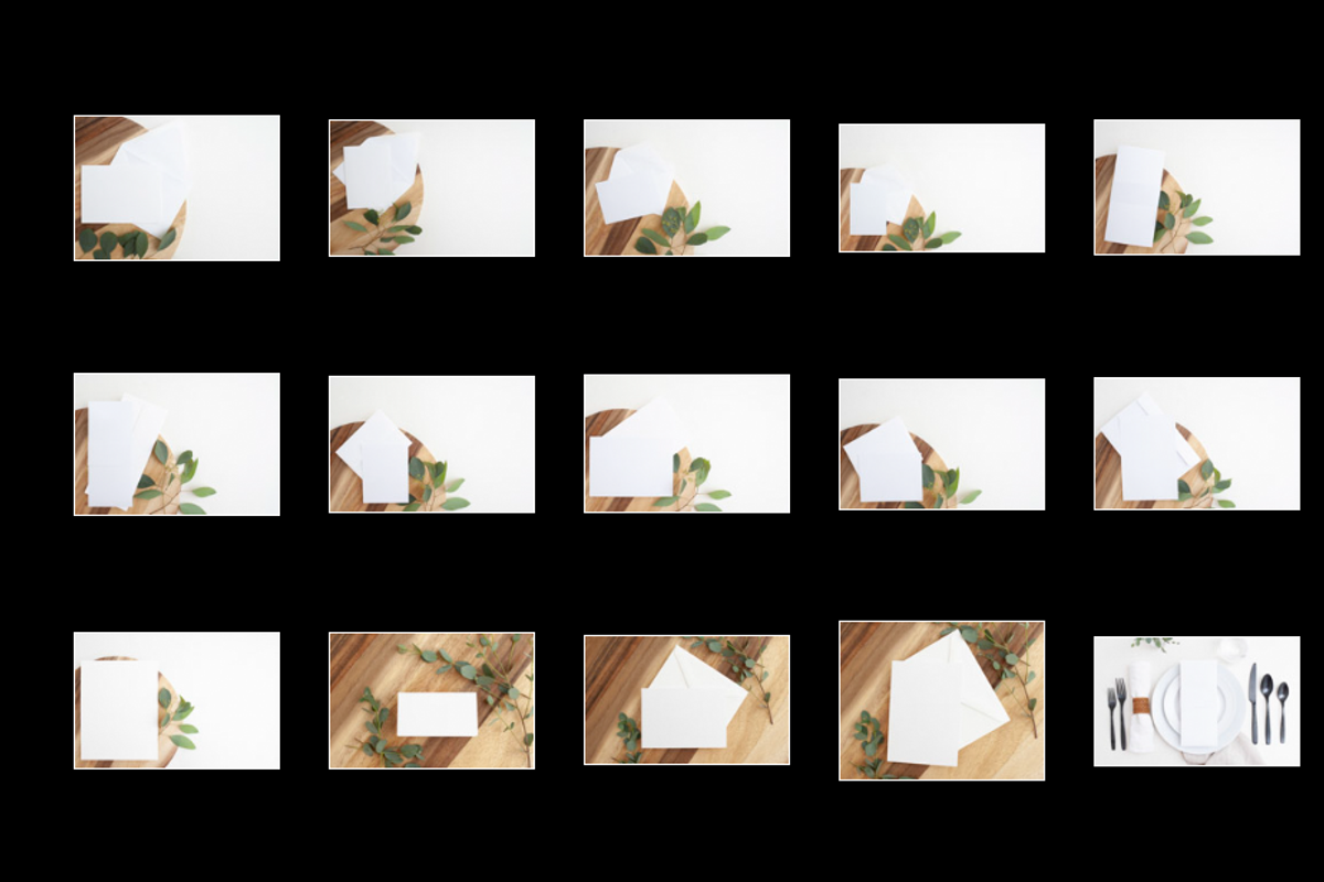 Neutral Card Mockups Bundle, a Print Template by Styled Stock House