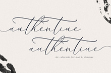 Authentiue Chic Calligraphy Font