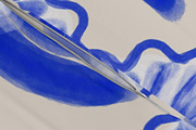 Blue white palms fishes, a Pattern Graphic by Nocito Design (Thumbnail 4 of 8)