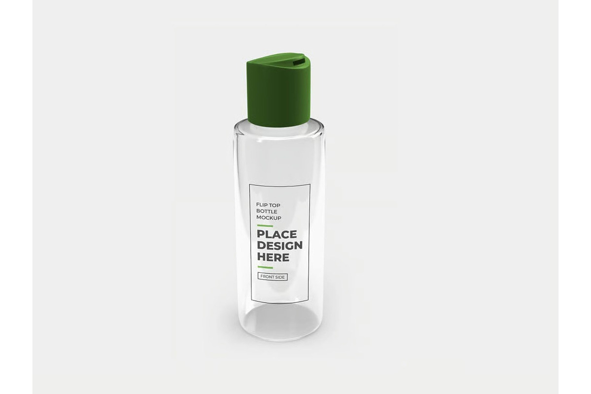 Flip Top Bottle Mockup Template Set, a Household Mockup by DesignRushMarket (Photo 10 of 11)