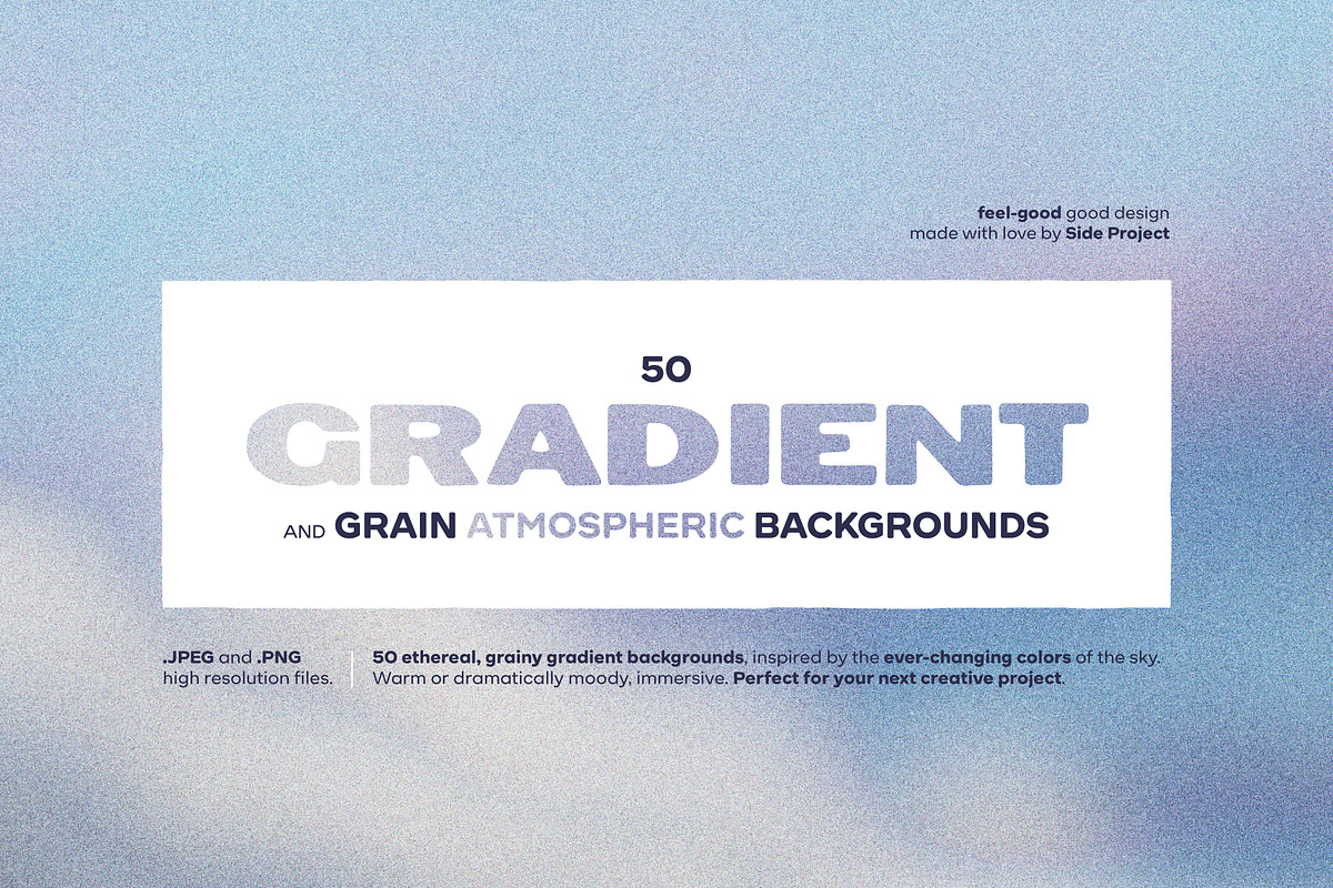 50 Atmospheric Grainy Gradients, a Background Graphic by Side Project (Photo 1 of 12)