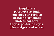 Sregko - Retro Ligatures Font, a Serif Font by Iqsiart Studio (Thumbnail 5 of 8)