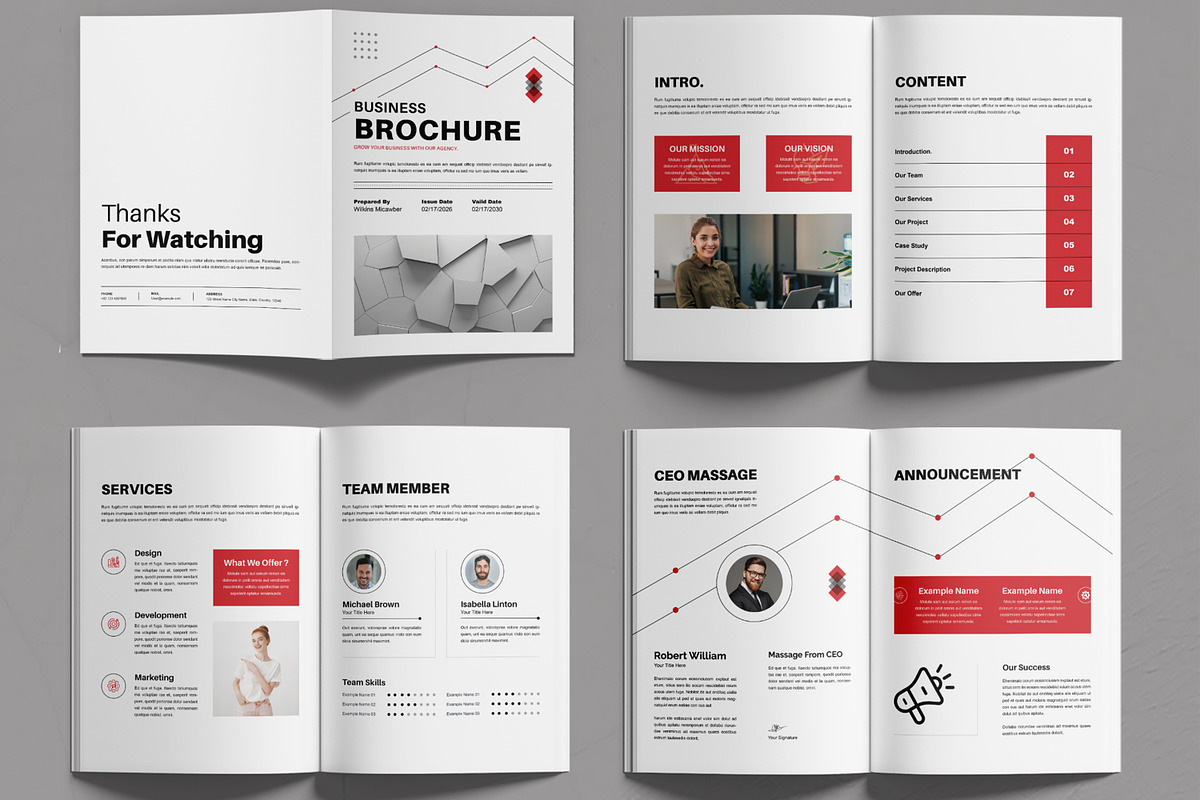 Business Brochure Design Template, a Brochure Template by MightyDesign (Photo 2 of 6)
