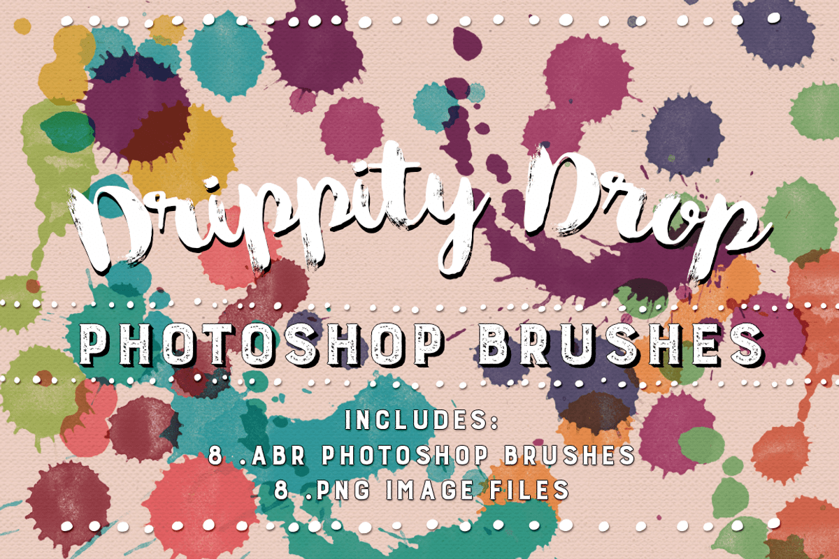 Drippity Drop Photoshop Brushes preview 4