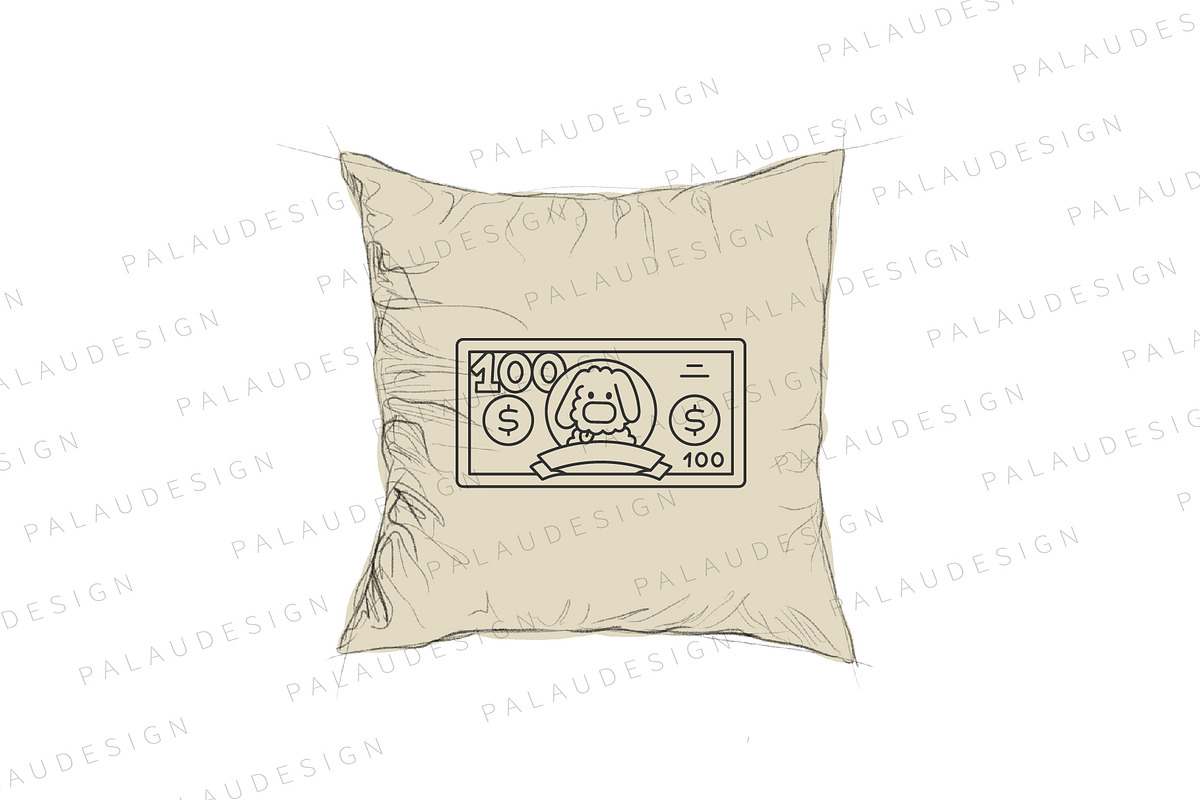 Cute Kawaii Dollar with Animals, an Animal Illustration by Palau (Photo 5 of 12)