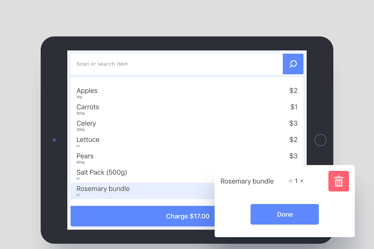 Point of Sale App UI, an App Template by EpicShop (Photo 7 of 10)