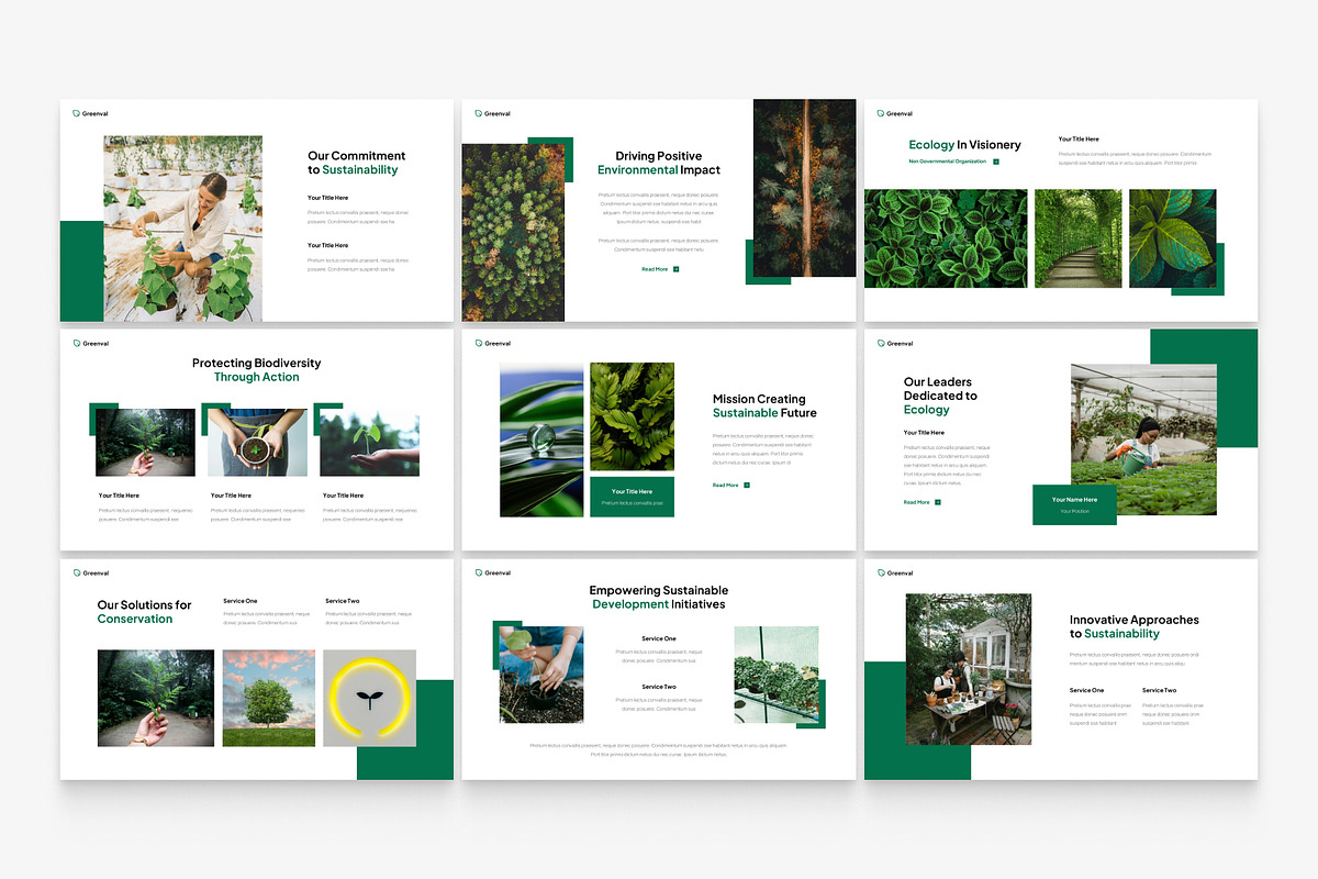 Minimalist Ecology Presentation, a Presentation Template by Eklip Studio (Photo 3 of 5)
