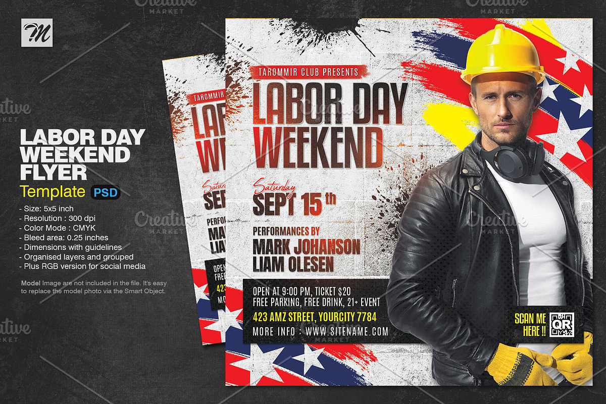Labor Day Weekend Party Flyer, a Flyer Template by Tarommir (Photo 1 of 3)