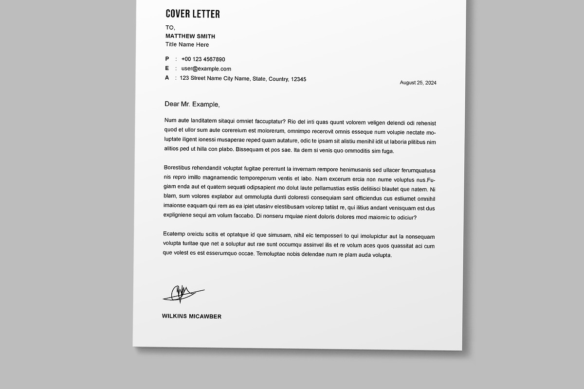 Resume Template, a Resume Template by MightyDesign (Photo 5 of 8)