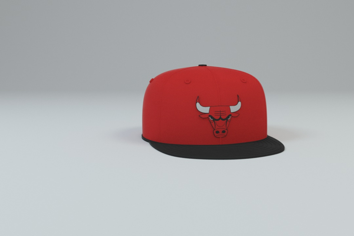 Chicago Bulls Baseball Caps, a Textures & Material 3D Model by 3DTreatment (Photo 34 of 55)