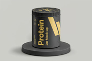 Protein Jar Mock-up, a Packaging Mockup by zippypixelstudio (Thumbnail 8 of 8)
