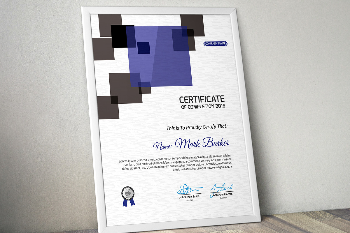 Certificate, a Stationery Template by Curve Design (Photo 2 of 3)
