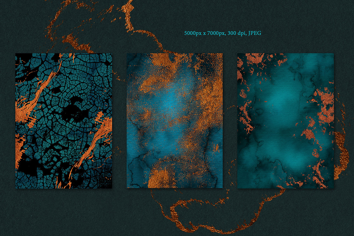 Blue and Gold Textures pack, a Texture Graphic by Marmoris.Arts (Photo 6 of 9)