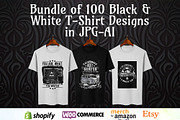 100 Urban Black & White Design Pack, a Graphic by ExpressTeesArt (Thumbnail 1 of 5)