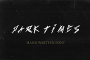 DARK TIMES HANDWRITTEN FONT, a Font by castanearias (Thumbnail 1 of 4)