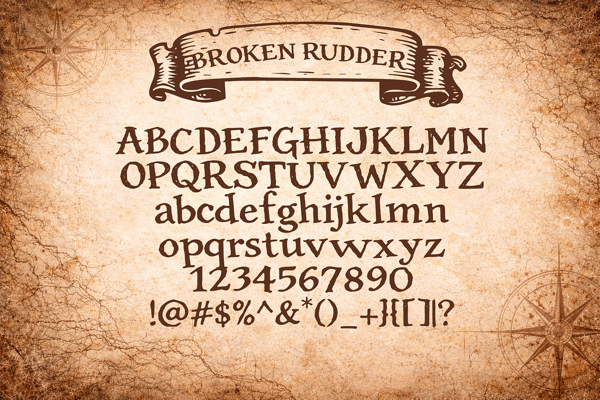 Broken Rudder, a Handwritten Font by cocodesign (Photo 7 of 8)