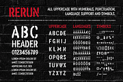 ReRun: A Stencil Font Family, a Font by Wingsart Studio (Thumbnail 2 of 9)