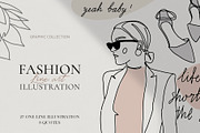 Abstract & Line Art BUNDLE - 4in1, a Person Illustration by ms Julia Nova (Thumbnail 5 of 13)