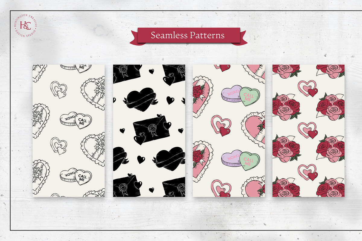 Hand Drawn Valentine's Day Images, a Seasonal Illustration by H&C Drawings & Designs (Photo 11 of 15)