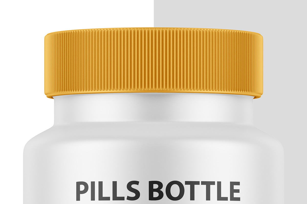 Pills Bottle Jar PSD Mockup, a Cups & Container Mockup by GreatFruit (Photo 5 of 6)