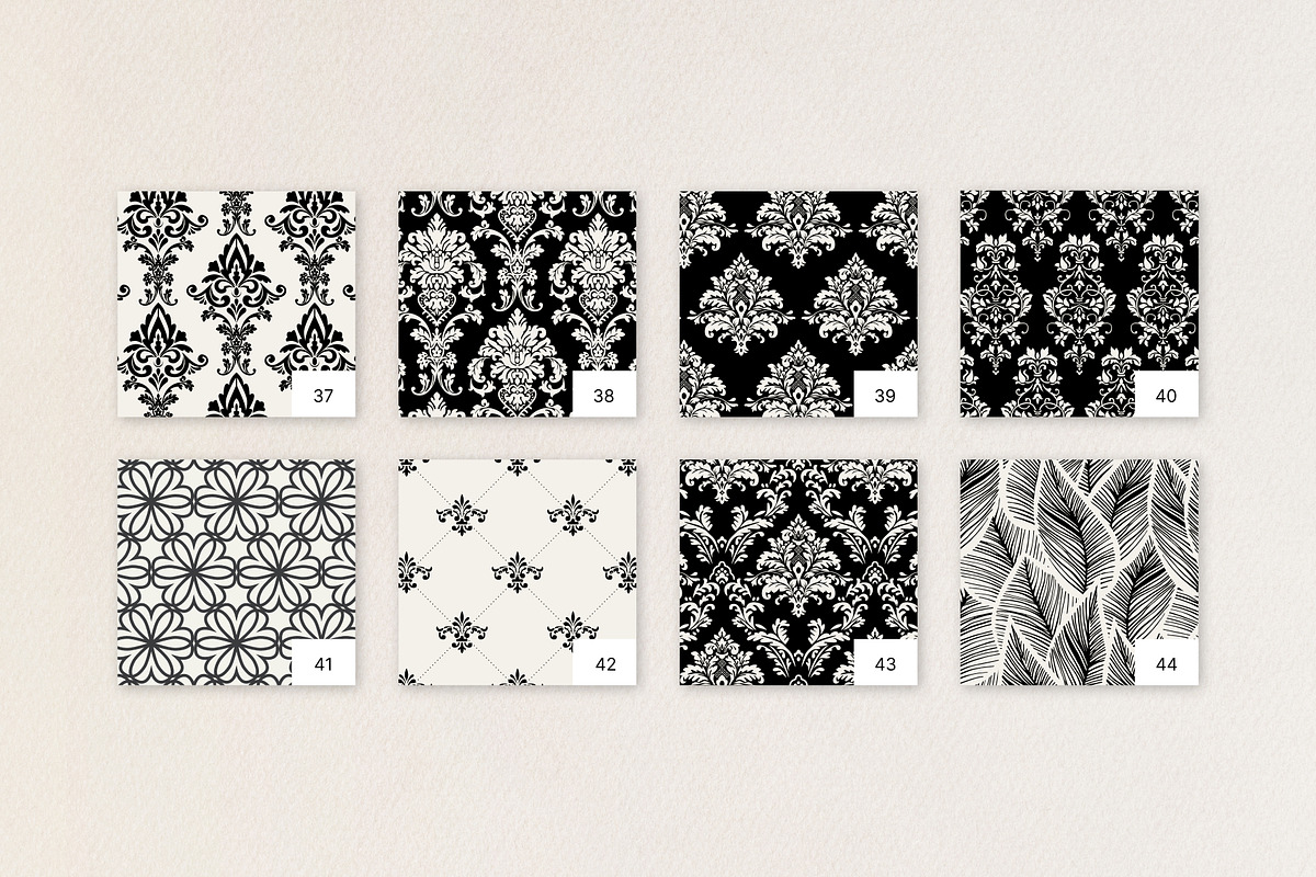 Seamless damask patterns., a Pattern Graphic by Getalo Viktoriia (Photo 6 of 13)