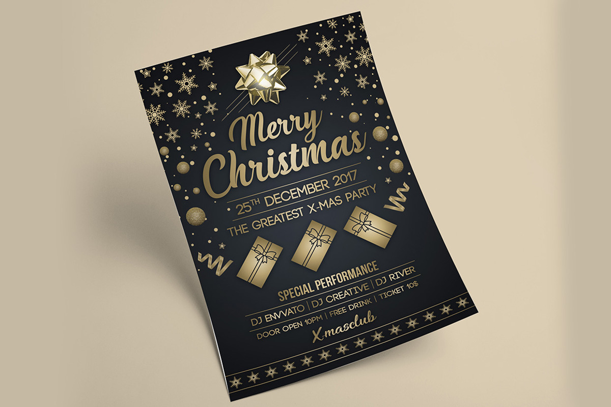 Merry Christmas Flyer, a Flyer Template by Creative  designer (Photo 3 of 3)