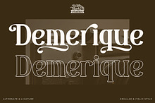 Demerique - Serif Typeface Font