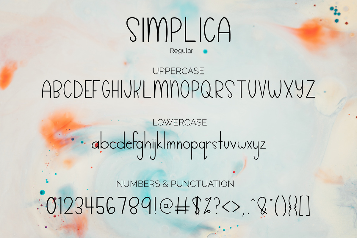 Simplica | A Unique Monoline Font, a Sans Serif Font by Emalee Roth (Photo 7 of 8)