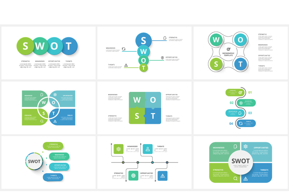 SWOT Template Animated Presentation preview 4