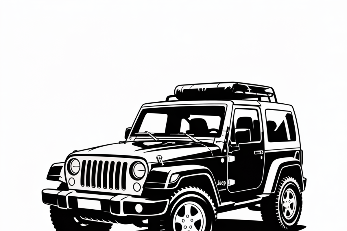 Jeep Vector Traveled design, perfect, an Illustration by Amazin_art (Photo 3 of 9)
