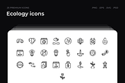 Ecology icons, an Outline Icon by Wencory (Thumbnail 1 of 2)