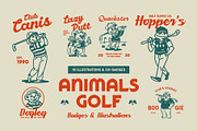 Animals Golf Mascot Bundle, a Sport Illustration by Skilline Supply Co. (Thumbnail 1 of 22)