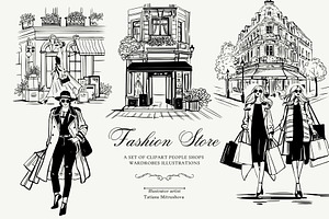 Fashion Store, a Person Illustration by MitrushovaArt