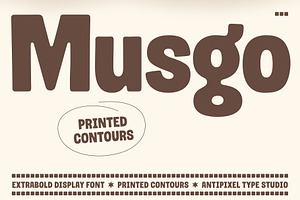 Musgo | Soft Condensed Rounded Sans, a Sans Serif Font by Antipixel Type Studio