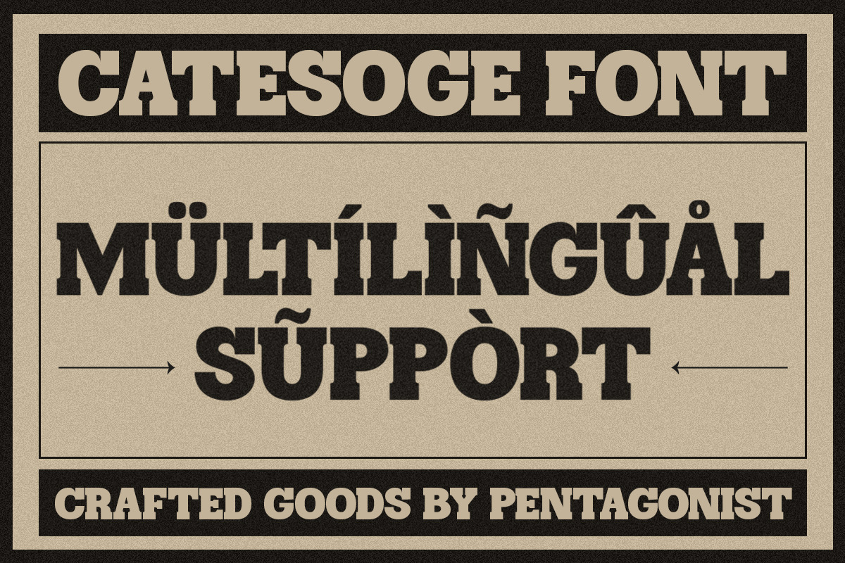Catesoge | Retro Slab, a Slab Serif Font by Pentagonistudio (Photo 10 of 10)