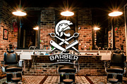 Spartan Barber Shop Logo, a Branding & Logo Template by Atlantis X Nurman Arbai (Thumbnail 1 of 2)