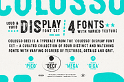 Colosso Deci Display Font, a Sans Serif Font by More Etc. Studios (Thumbnail 11 of 13)